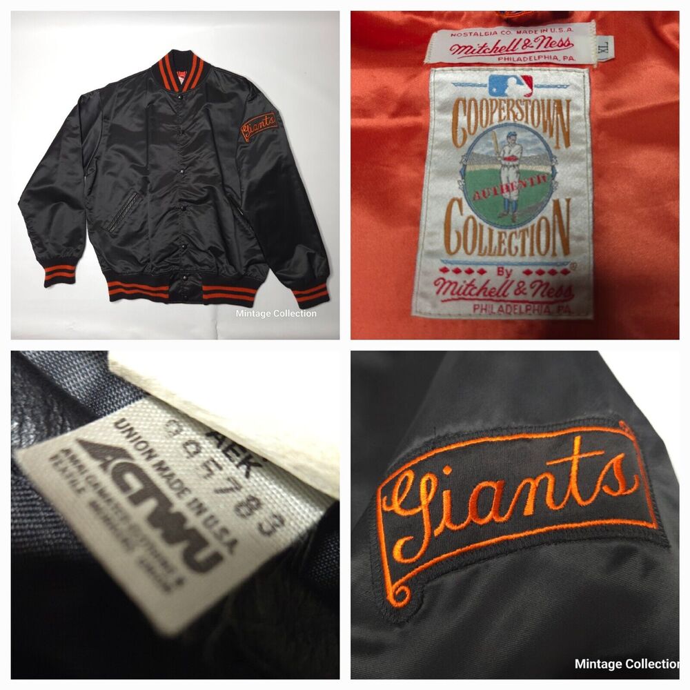 VINTAGE MITCHELL & NESS COOPERSTOWN COLLECTION SF NY GIANTS UNION MADE IN USA XL